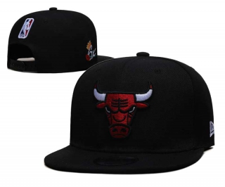 NBA Chicago Bulls New Era Black 6x Finals Champions 9FIFTY Snapback Hat 6074