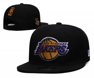 NBA Los Angeles Lakers New Era Black 9FIFTY Snapback Hat 6044