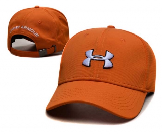 Wholesale Under Armour Curved Brim Baseball Adjustable Hat Orange 2039