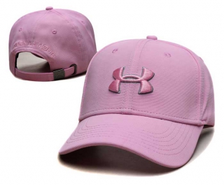 Wholesale Under Armour Curved Brim Baseball Adjustable Hat Pink 2042