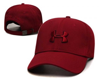 Wholesale Under Armour Curved Brim Baseball Adjustable Hat Red 2043