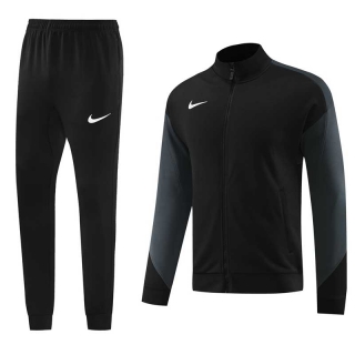 Men's Nike Athletic Full Zip Jacket Sweatsuits Black Graphite
