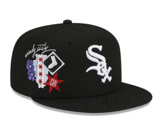 MLB Chicago White Sox New Era Black Icon 9FIFTY Snapback Hat 2055