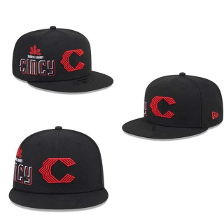 MLB Cincinnati Reds New Era Black City Connect Icon 9FIFTY Snapback Hat 2017