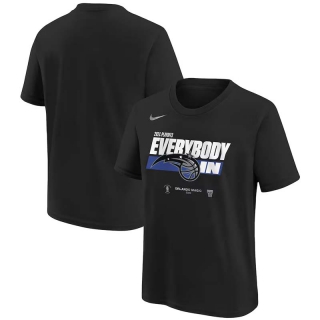 Men's Orlando Magic Nike 2024 NBA Playoffs Everybody In Mantra Short T-Shirt Black