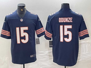 Men's NFL Chicago Bears #15 Rome Odunze Nike Navy 2024 NFL Draft Jersey