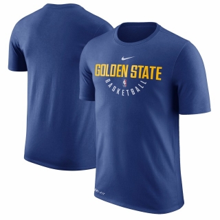 Men's Golden State Warriors Royal Nike Practice Performance T-Shirt