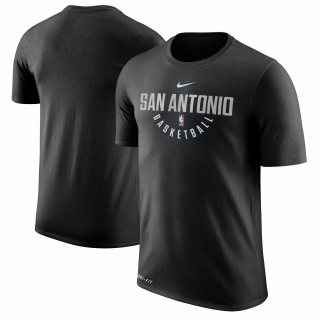 Men's San Antonio Spurs Black Nike Practice Performance T-Shirt