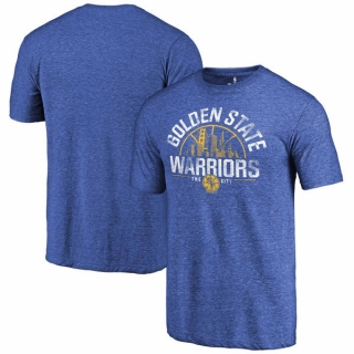 Men's NBA Fanatics Branded Golden State Warriors Royal Golden Gate Hometown Tri-Blend T-Shirt