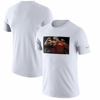 Men's LeBron James Cleveland Cavaliers Nike Player Pack Performance T-Shirt – White