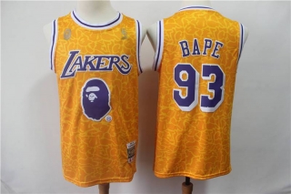 Wholesale NBA LAL Bape 93 Jerseys (1)
