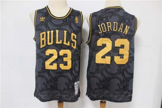 Wholesale NBA CHI Jordan Black Gold Vintage Limited Edition Jersey (1)