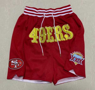 Wholesale Men's NFL San Francisco 49ers Super Bowl Classics Shorts (1)