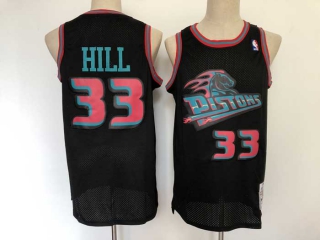 Wholesale NBA Detroit Pistons Hill Retro Jerseys (4)