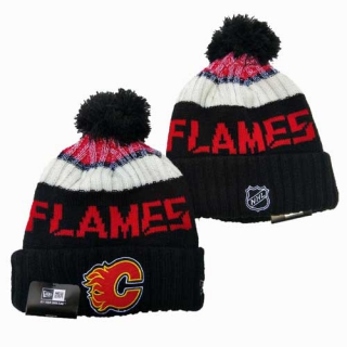 Wholesale NHL Calgary Flames Knit Beanie Hat 3001