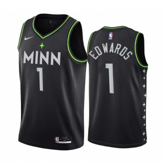 Wholesale NBA Minnesota Timberwolves Anthony Edwards Nike Jersey City Edition (1)