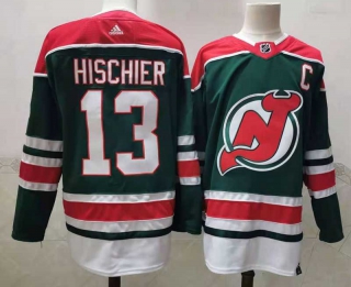 Men's NHL New Jersey Devils Nico Hischier Jersey (1)