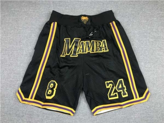 Wholesale Men's NBA Los Angeles Lakers Kobe Bryant MAMBA Shorts (11)