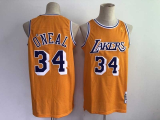 Men's NBA Los Angeles Lakers Shaquille O'Neal Retro Jerseys (1)