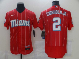 Wholesale Men's MLB Miami Marlins Flex Base Jerseys (7)