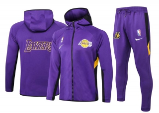 Men's NBA Los Angeles Lakers Full Zip Hoodie & Pants (2)