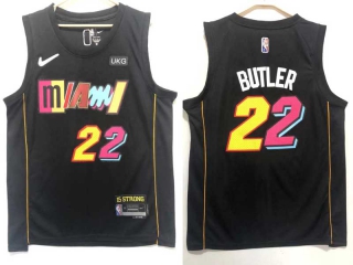 Men's NBA Miami Heat Jimmy Butler 2021-22 Jerseys City Edition (11)