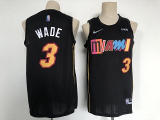Men's NBA Miami Heat Dwyane Wade Nike Jersey City Edition (11)