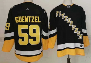 Men's NHL Pittsburgh Penguins Jake Guentzel 2022 Adidas Black Jersey