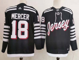 Men's NHL New Jersey Devils Dawson Mercer Jersey (1)