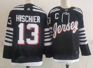 Men's NHL New Jersey Devils Nico Hischier Jersey (2)
