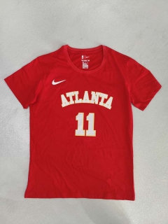Men's NBA Atlanta Hawks Trae Young 2022 Red T-Shirts (1)