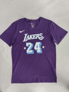 Men's NBA Los Angeles Lakers Kobe Bryant 2022 Purple T-Shirts (1)