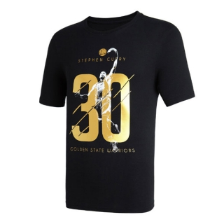 Men's NBA Golden State Warriors Stephen Curry 2022 Black T-Shirts (2)