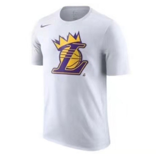 Men's NBA Los Angeles Lakers 2022 White T-Shirts (7)