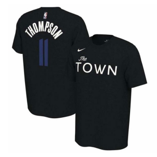 Men's NBA Golden State Warriors Klay Thompson 2022 Black T-Shirts (4)