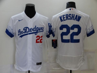 Men's MLB Los Angeles Dodgers Clayton Kershaw #22 Flex Base Jersey (9)