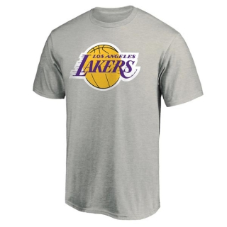 Men's NBA Los Angeles Lakers 2022 Grey T-Shirts (16)