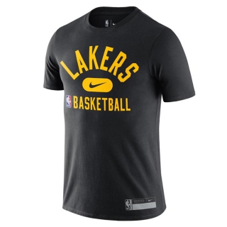 Men's NBA Los Angeles Lakers 2022 Nike Black T-Shirts (18)