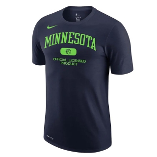 Men's NBA Minnesota Timberwolves 2022 Nike Navy T-Shirts (3)