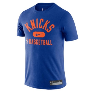 Men's NBA New York Knicks 2022 Nike Blue T-Shirts (1)