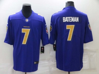 Men's NFL Baltimore Ravens Rashod Bateman #7 Jersey (2)