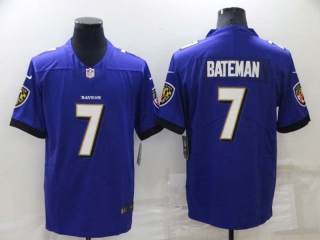 Men's NFL Baltimore Ravens Rashod Bateman #7 Jersey (3)