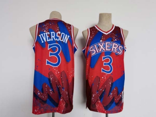 Men's NBA Philadelphia 76ers Allen Iverson Hip Hop Edition Jersey (12)