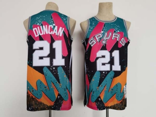 Men's NBA San Antonio Spurs Tim Duncan Hip Hop Edition Jersey (4)