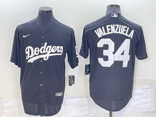 Men's MLB Los Angeles Dodgers Fernando Valenzuela #34 Jersey (11)