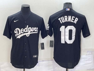 Men's MLB Los Angeles Dodgers Justin Turner #10 Retro Jersey (9)