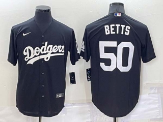 Men's MLB Los Angeles Dodgers Mookie Betts #50 Jersey (15)