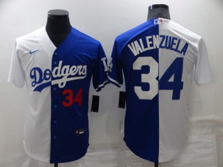 Men's MLB Los Angeles Dodgers Fernando Valenzuela #34 Jersey (17)