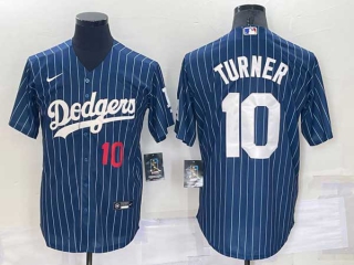 Men's MLB Los Angeles Dodgers Justin Turner #10 Retro Jersey (11)