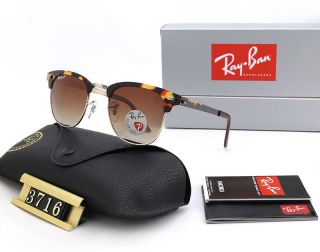 Ray-Ban 3716 Clubmaster Metal Square Sunglasses AAA (2)